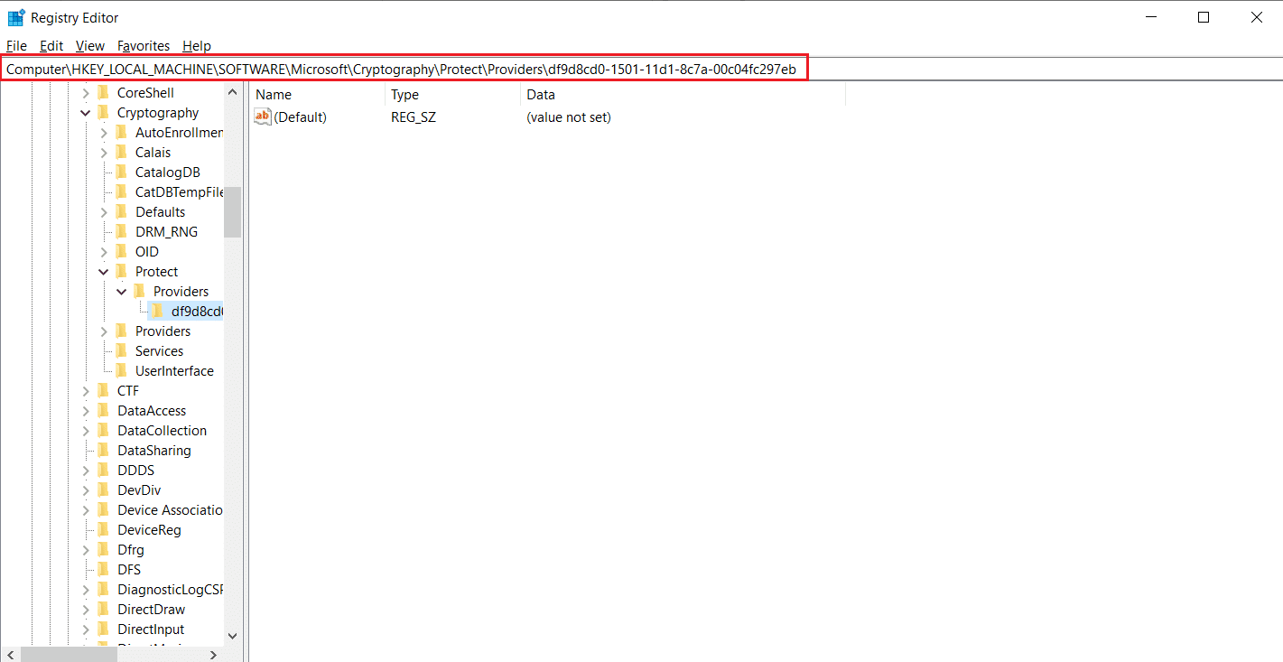 Ventana del Editor del Registro
