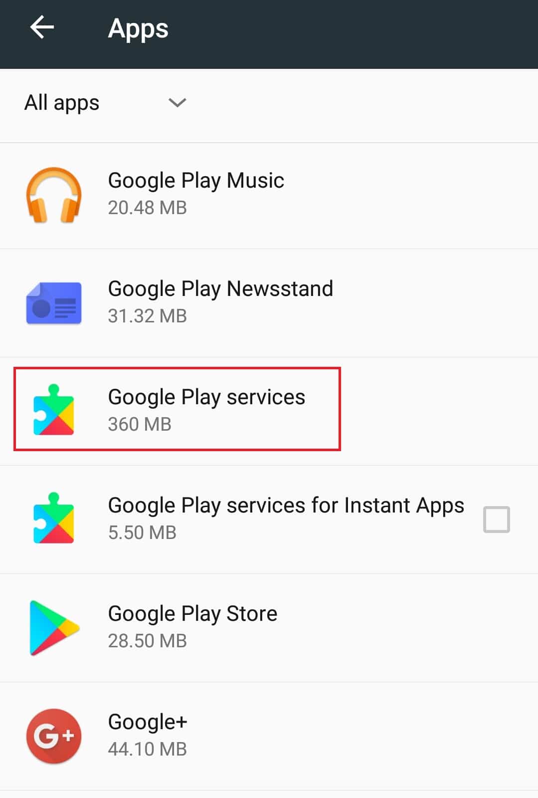 Aplicación de servicios de Google Play.  Arreglar videos de YouTube que no se reproducen en Android