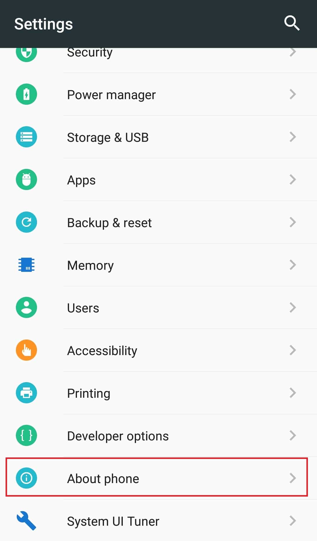Acerca de la opción de teléfono.  Arreglar videos de YouTube que no se reproducen en Android