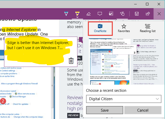 OneNote, Windows