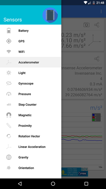 Android, diagnosticar, salud, dispositivo, teléfono inteligente, tableta