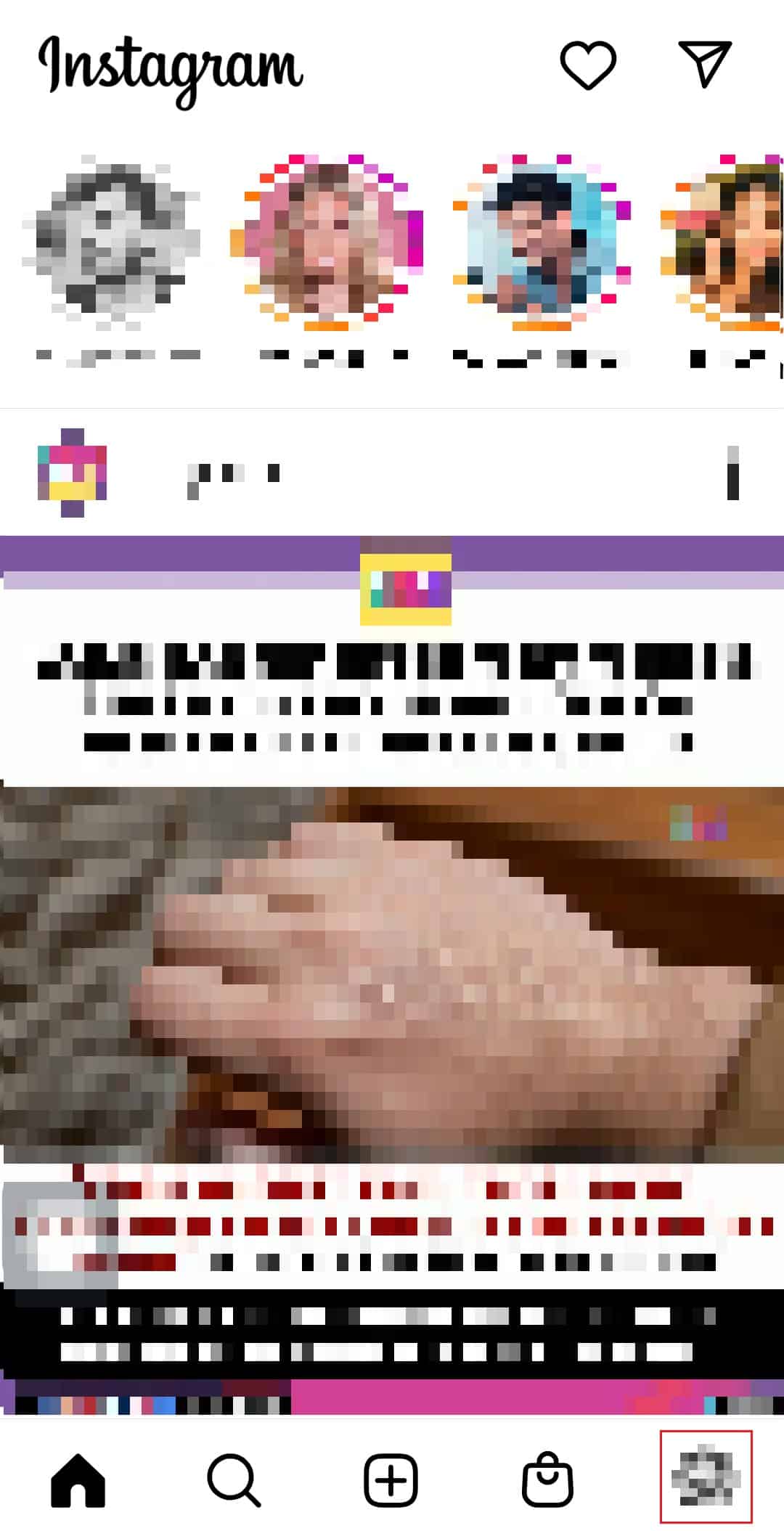 toca el icono de perfil de instagram