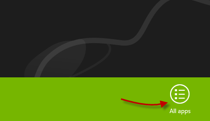 Windows 8 - Todas las aplicaciones