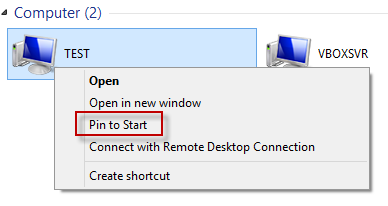 Windows 8 - Carpetas con pines