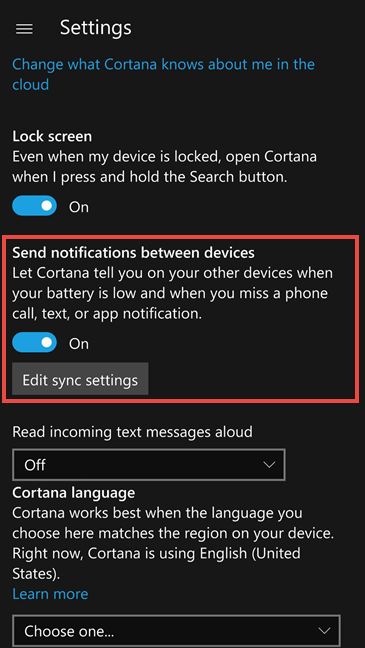 detener, notificaciones, sincronizar, Windows 10, computadora, Windows 10 Mobile, teléfono inteligente
