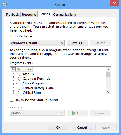 Configure Windows para reproducir sonidos de alarma cuando se alcance el nivel de carga o el nivel crítico de la batería