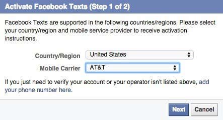 activar mensajes de facebook