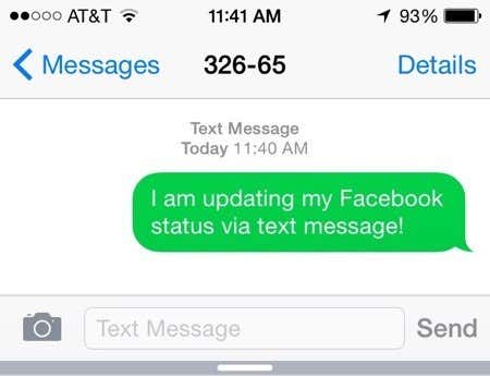 actualizar estado con mensaje de texto