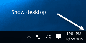 Mostrar botón de escritorio