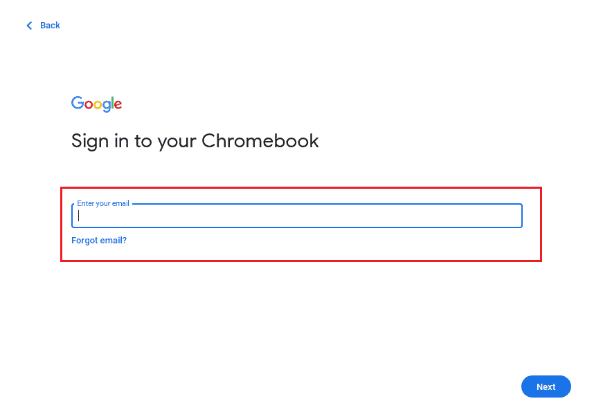 Inicie sesión en su Chromebook con la cuenta de Google deseada | Cómo omitir el administrador en la Chromebook de la escuela