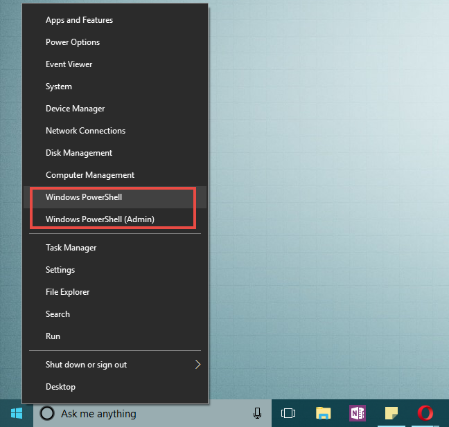 WinX, menú, Windows 10, accesos directos