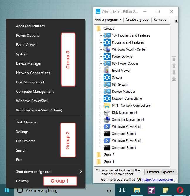 WinX, menú, Windows 10, accesos directos
