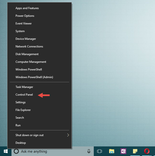 WinX, menú, Windows 10, accesos directos
