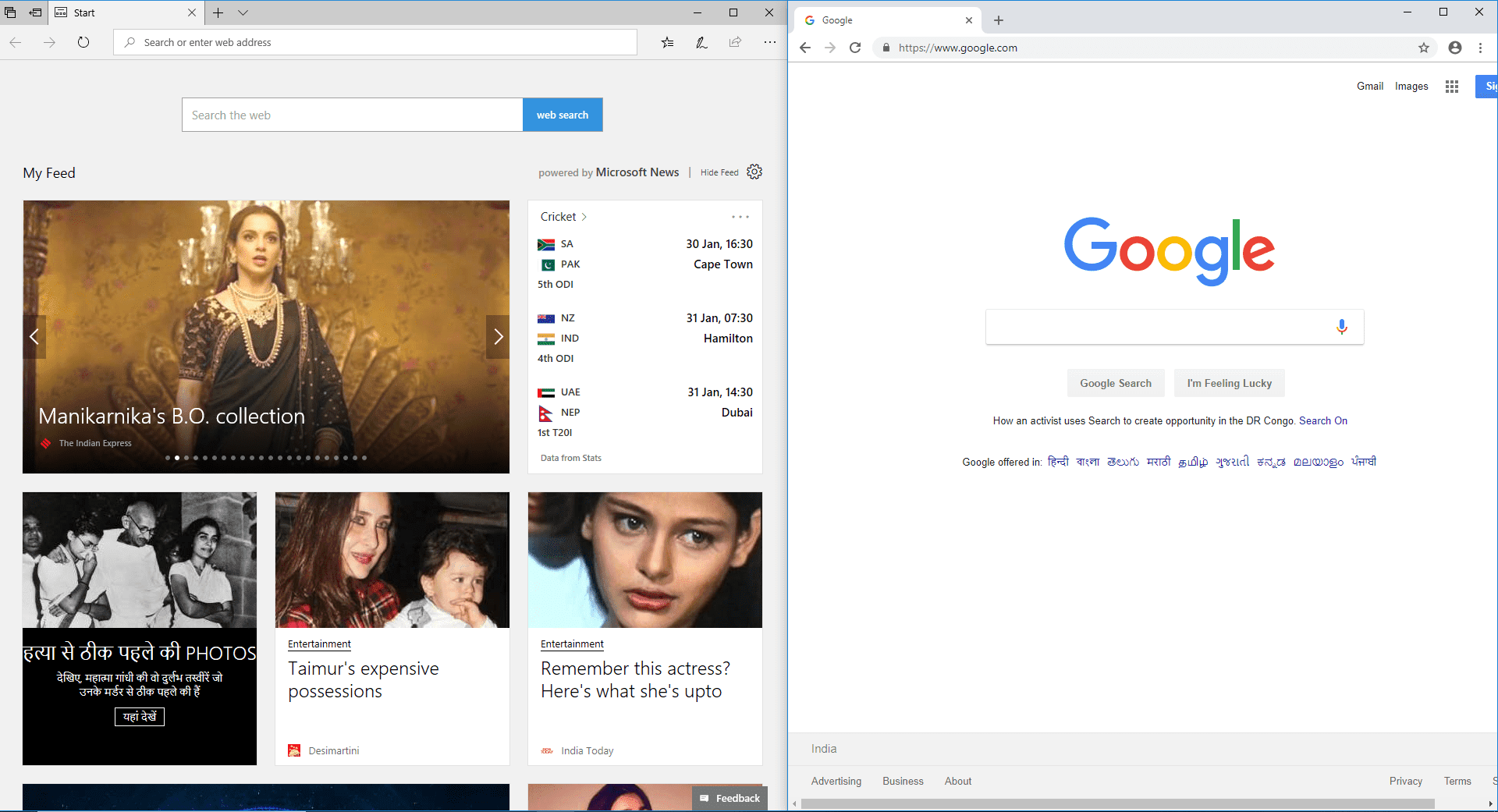 Divida la pantalla del portátil por la mitad en Windows 10
