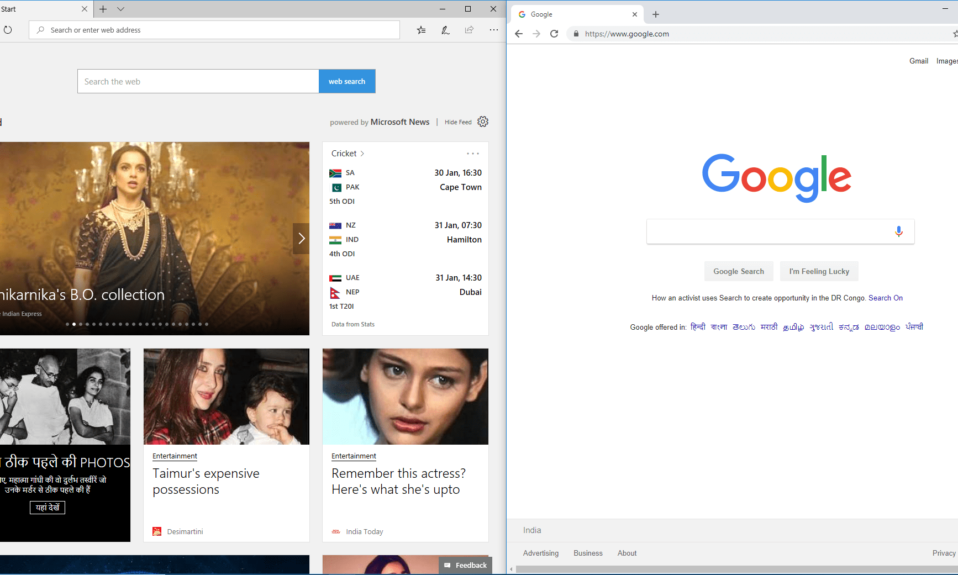 Divida la pantalla del portátil por la mitad en Windows 10