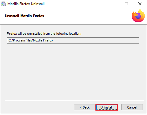 Ahora, haga clic en Desinstalar