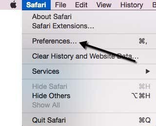 preferencias de safari