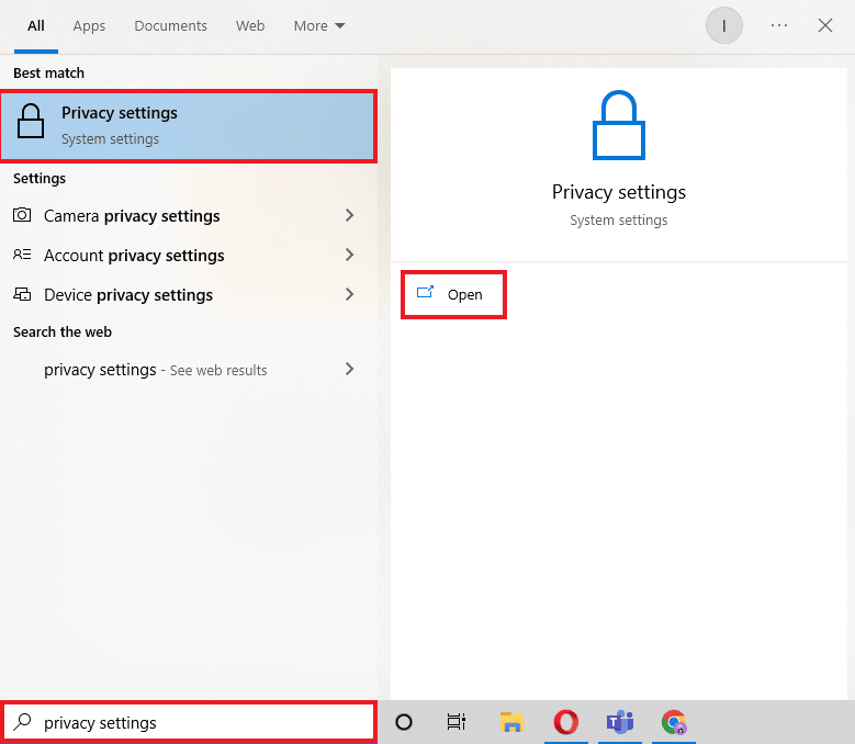 Abra la configuración de privacidad.  Arreglar Discord que no detecta el problema de Battle Net