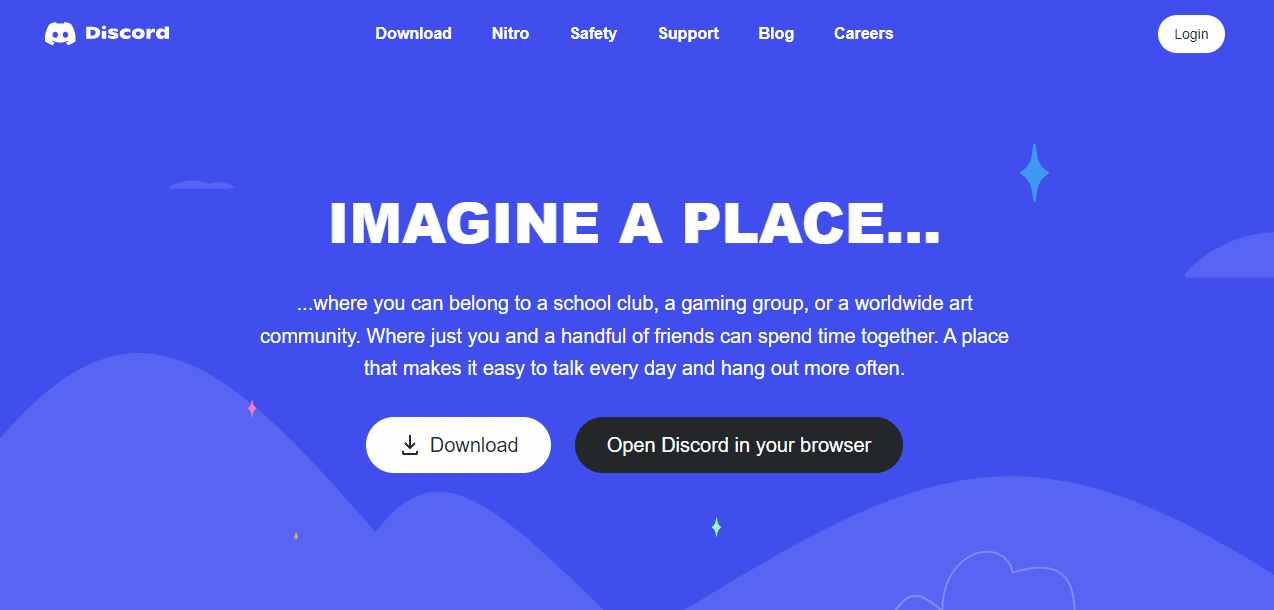 Ejecutar Discord a través del navegador 