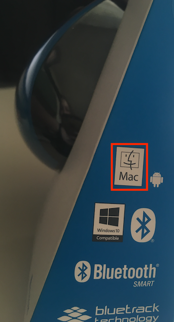 El símbolo de Mac en Microsoft Bluetooth Mobile Mouse 3600