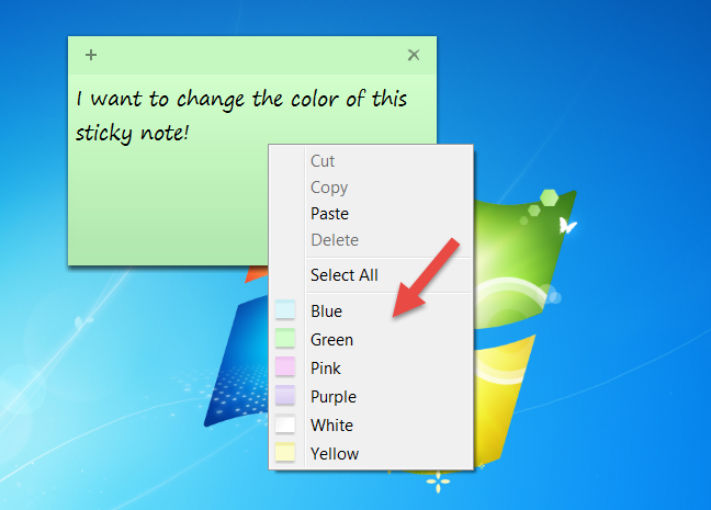 Karteczki samoprzylepne, Windows 7, Windows 8.1