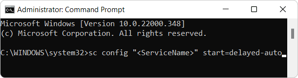 Ventana del símbolo del sistema