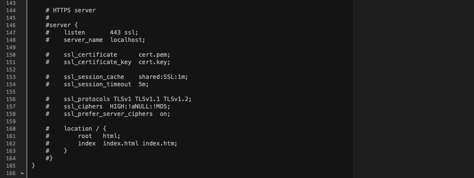 NGINX predeterminado