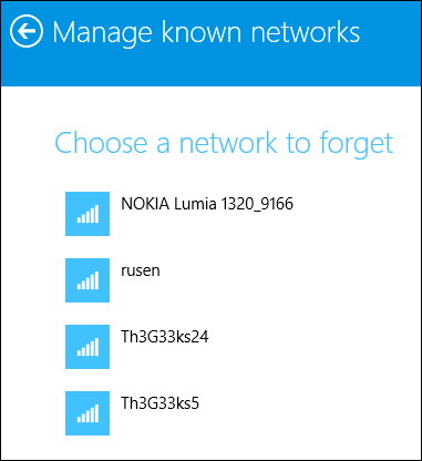 Actualización de Windows 8.1, olvídese de la conexión inalámbrica, la red, el perfil