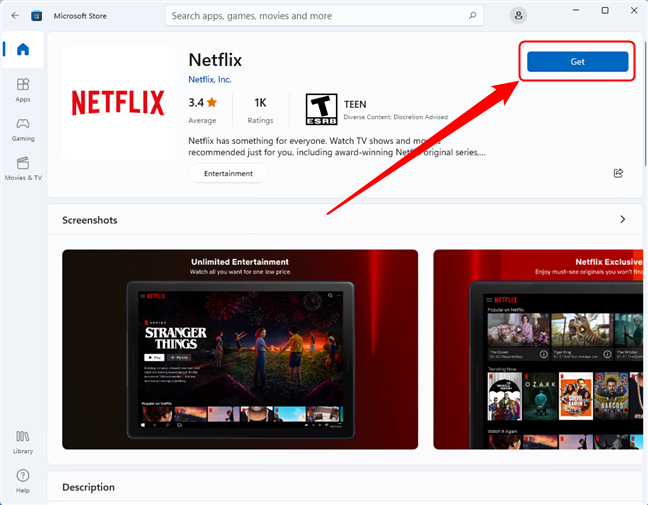 Instale la aplicación desde Microsoft Store sin iniciar sesión en una cuenta de Microsoft