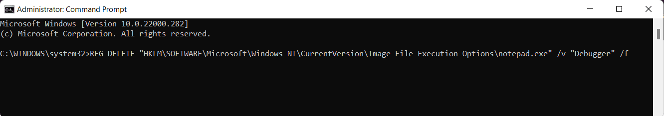 Ventana del símbolo del sistema.  Cómo hacer que el editor de texto predeterminado de Notepad ++ en Windows 11