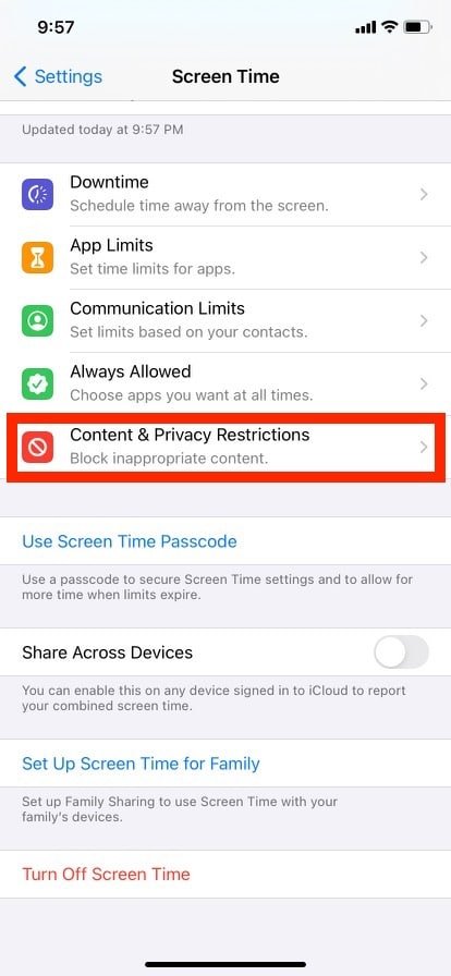 contenido abierto y restricciones de privacidad. Cómo desactivar el modo de incógnito en iPhone