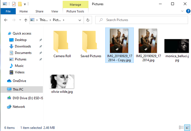 Se hace una copia de su archivo sin ningún metadato