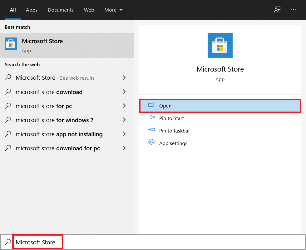Abrir tienda de Microsoft