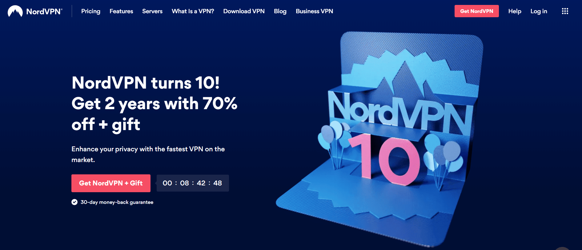 Página de inicio de NordVPN |  acceder a sitios bloqueados en EAU