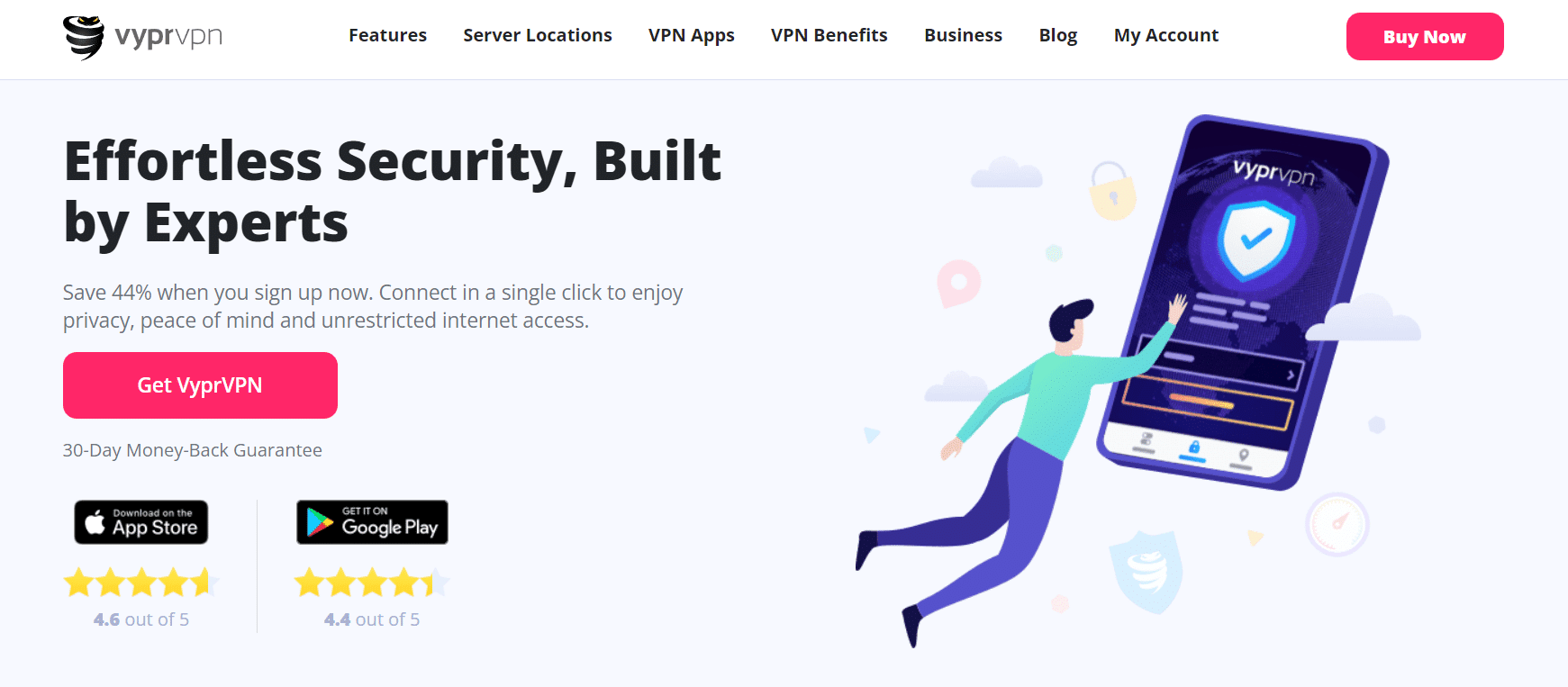 Página de inicio de VyprVPN