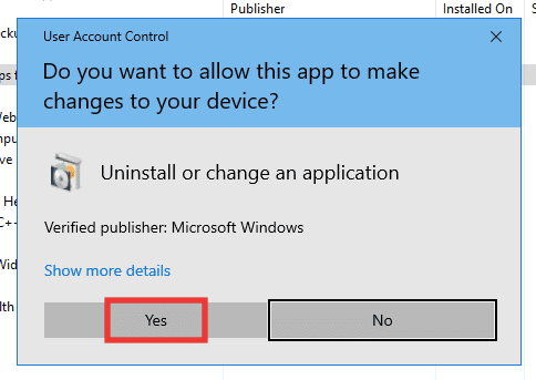 haga clic en sí para conceder el permiso.  Arreglar el error de PowerPoint que no guarda el archivo