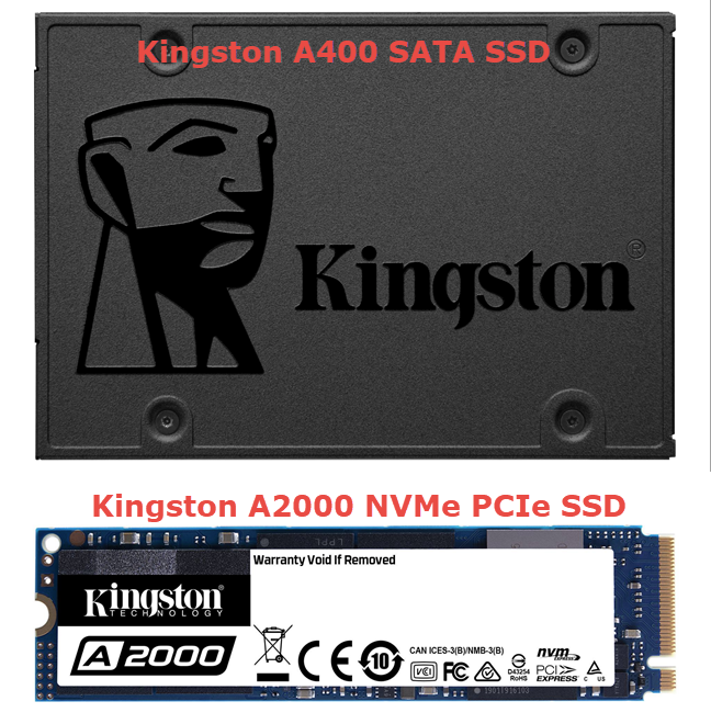 Kingston A400 frente a Kingston A2000