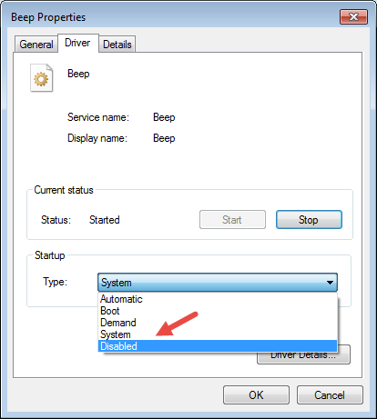 apagar, sistema, pitido, sonar, molesto, ventana