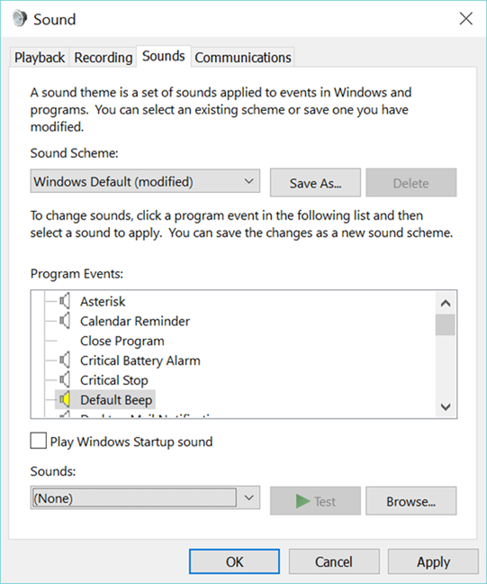 apagar, sistema, pitido, sonar, molesto, ventana