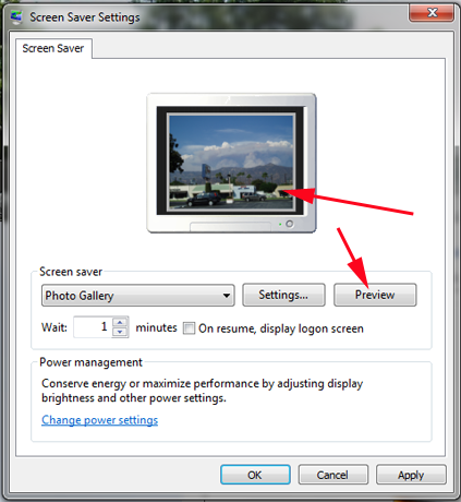 Salvapantallas de la Galería fotográfica de Windows
