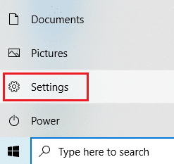 Presione la tecla de Windows y seleccione el ícono de Configuración | cambiar el plan de energía