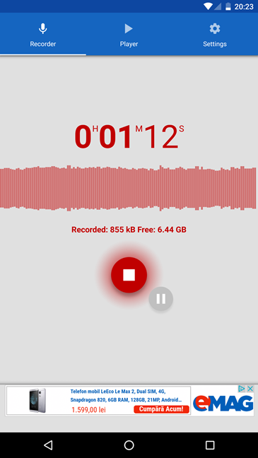 grabadora de voz android