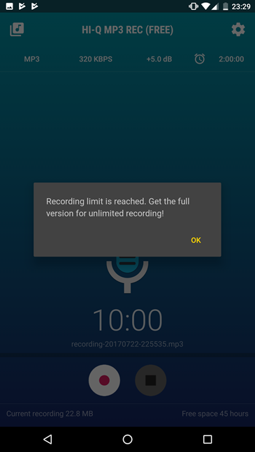 grabadora de voz android