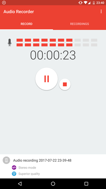 grabadora de voz android