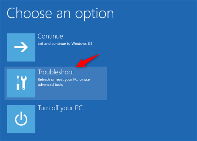 Solución de problemas de Windows 8.1