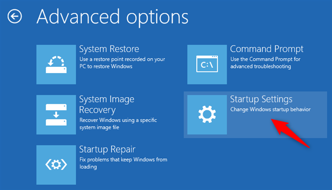 Apertura de la configuración de inicio de Windows 8 u 8.1