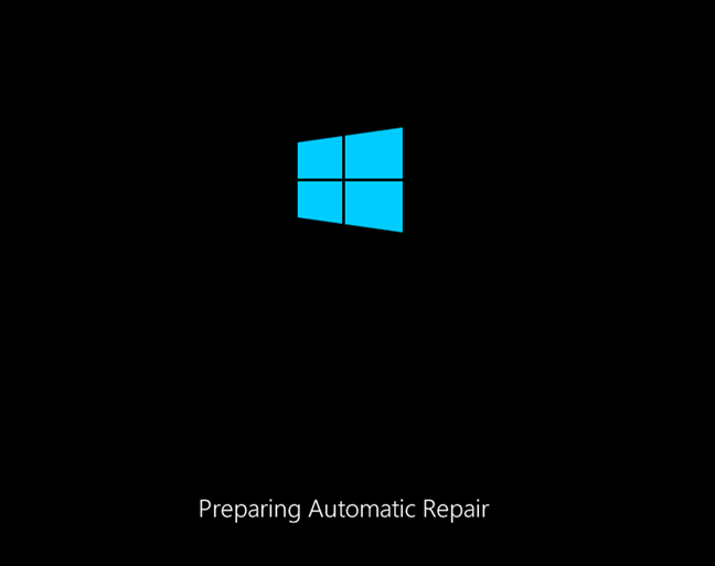 Preparación de la reparación automática de Windows 8.1