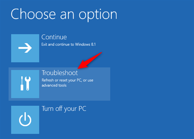 Solución de problemas de Windows 8.1