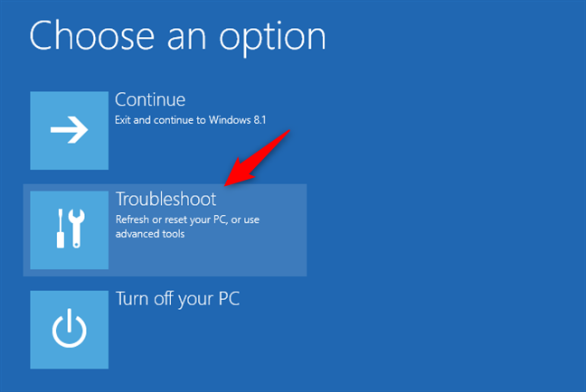Solución de problemas de Windows 8