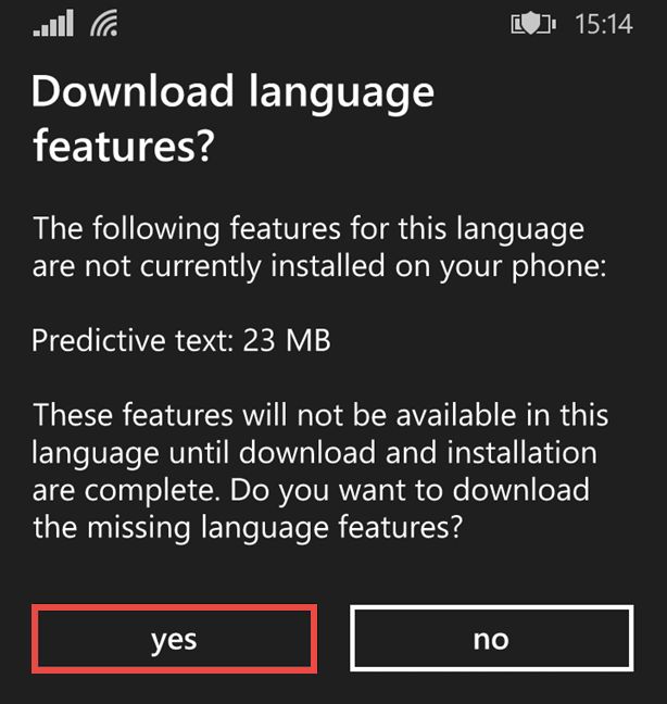 Windows 10 Mobile, Windows Phone 8.1, idioma, pantalla, cambio